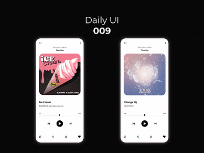 #DailyUI 009 - Music Player 009 app daily 100 challenge daily ui dailyuichallenge design mobile ui music music app music player music player ui ui ux