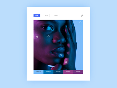 #DailyUI #060 - Color Picker 060 adobe adobe xd app blue color color palette color picker color swatch illustrator neon neon colors neon light photo pick purple swatches xd