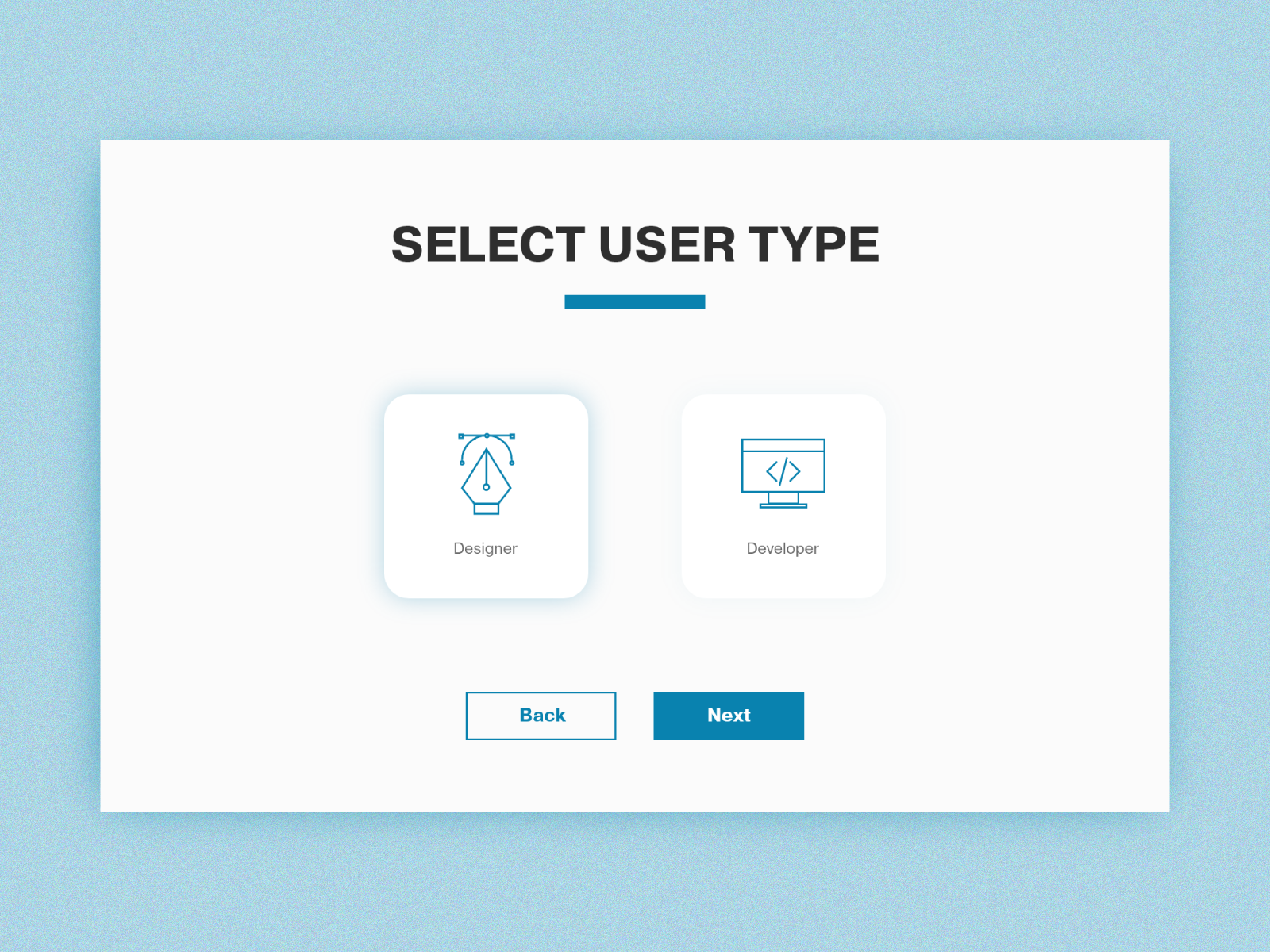 daily-ui-064-select-user-type-by-laryssa-baltezan-on-dribbble