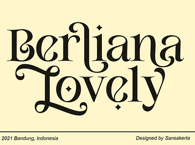 Berliana Lovely chrismast chrismast font contrast font daily type decorative font display font elegant font ligature font logo typeface