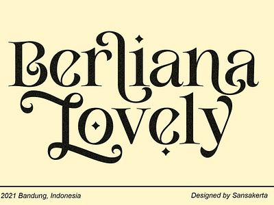 Berliana Lovely chrismast chrismast font contrast font daily type decorative font display font elegant font ligature font logo typeface