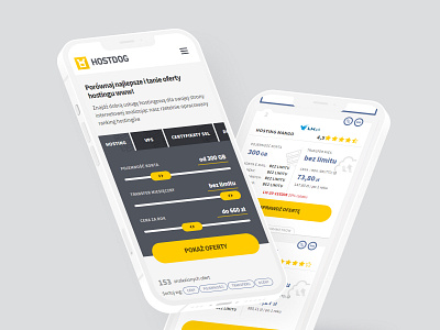 Hosting compare compare design hosting mobile ui ux website