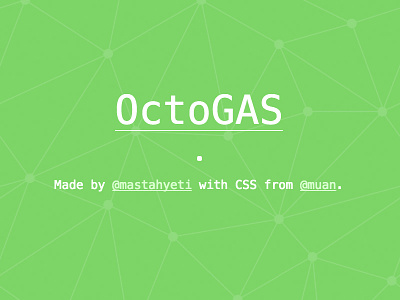 OctoGAS nodes opensource