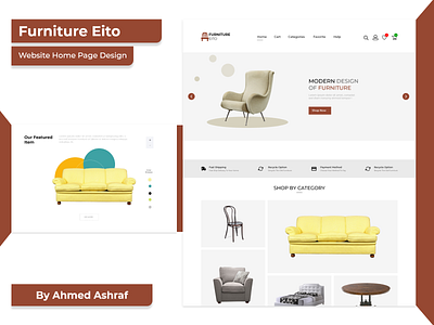 FURNITURE WEB SITE design furniture home homepage ui uidesign uiux user experience userinterface ux webdesign website website design
