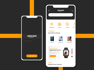 Amazon Shot amazon branding graphic design homepage ios redesign ui uidesign user experience userinterface