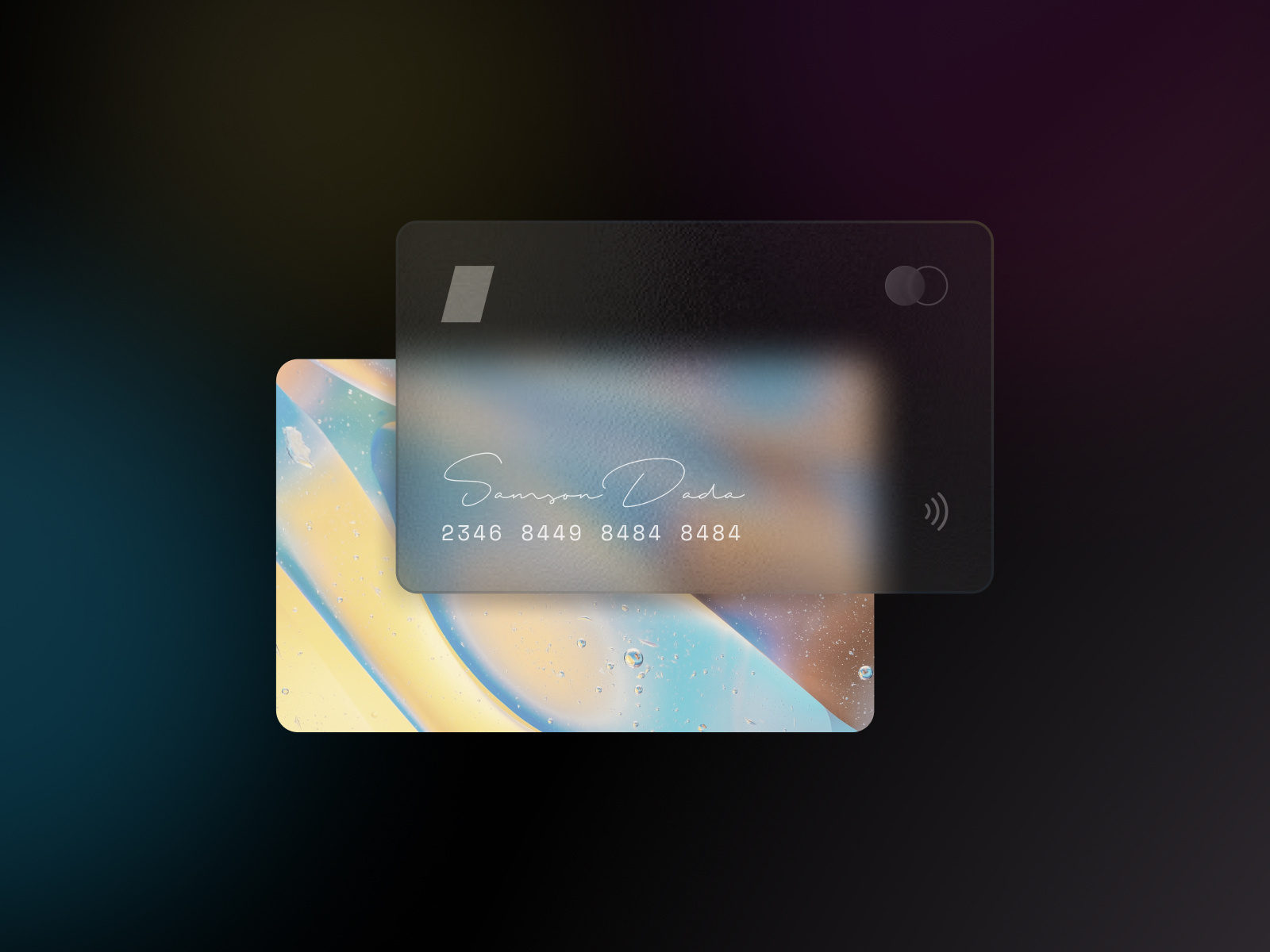 Glassmorphism Credit Card by Samson Dada on Dribbble