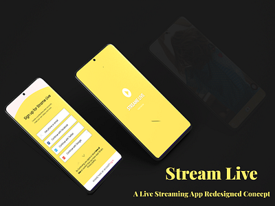 Live Streaming App Redesigned app branding icon illustration logo ui ux web