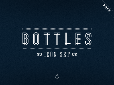 Bottles bottle glass icon