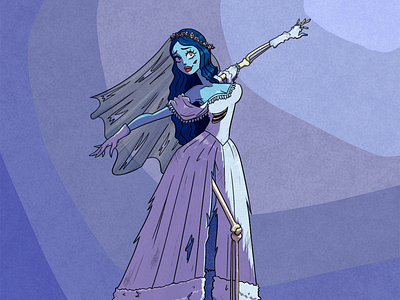 DTIYS Corpse Bride's Emily characterdesign digitalart illustration