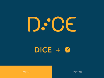 DICE process art branding design digital lettering logo typography vector