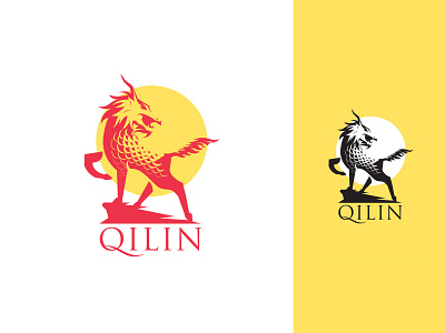 Qilin Network art branding design digital icon illustration lettering logo vector