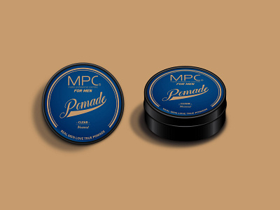 MPC Pomade art branding design digital mockup packaging product vector