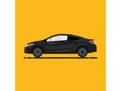 Car illustration vector flat design car flat dsign graphic design illustration transportation vector