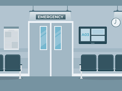 Flat emergency illustration image