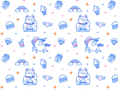 BabyBurgs Illustration Pattern