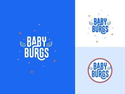 Baby Burgs asian blue burgers fast food illustration japanese line art packaging patterns street food take away