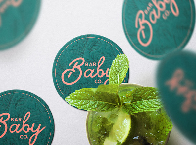 Bar Baby Co. brand design branding design flat logo logodesign mobilebar packaging typedesign typography