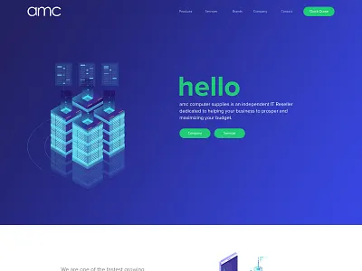 Landing page design AMC design ui ux web website websites