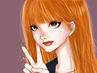 Peace | practice #003 beauty ginger girl girl illustration illustration