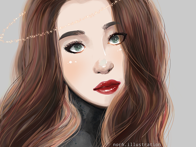 hazel | practice #002 beauty girl illustration illustration