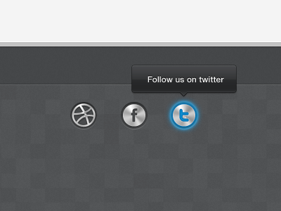 Footer dribbble facebook footer twitter web website