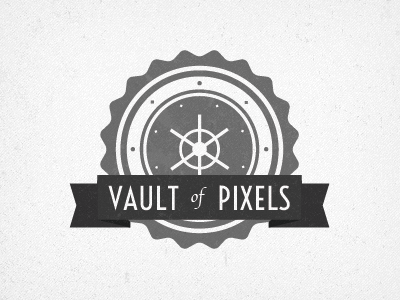 Badge Logo badge logo pixels ribbon safe vault