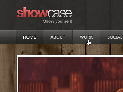 Showcase contentslider header logo menu picture showcase slider template transparent web website wood