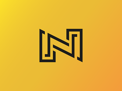 "N" Logo Exploration brand branding concept experimentation exploration identity letter logo logo experimentation logo exploration number outline