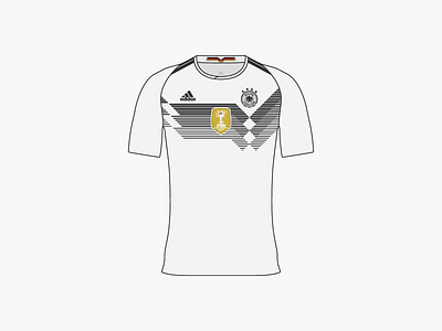 World Cup 2018 Germany Home Shirt apparel design football illustration illustrator product shirt sports world cup