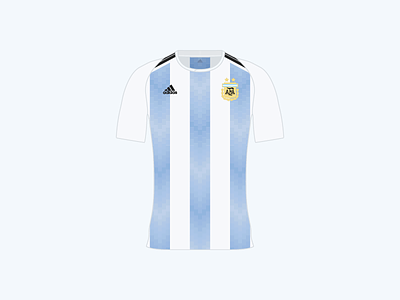 World Cup 2018 Argentina Home Shirt apparel design football illustration illustrator product shirt sports world cup