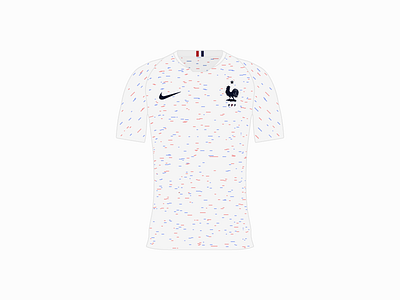 World Cup 2018 France Away Shirt apparel design football illustration illustrator product shirt sports world cup