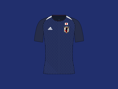 World Cup 2018 Japan Home Shirt apparel design football illustration illustrator product shirt sports world cup