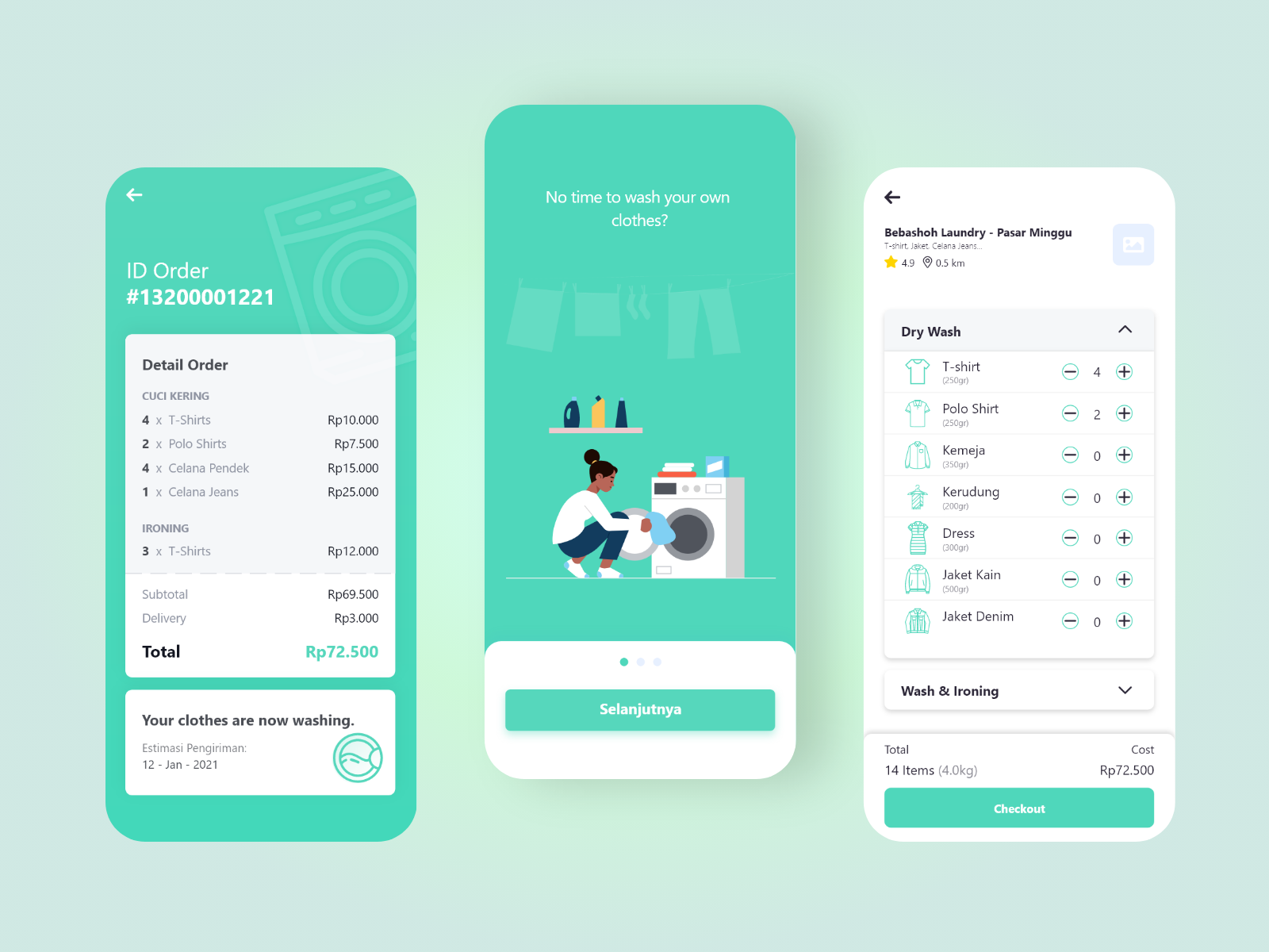Laundry App Super App by Faris Pratama on Dribbble