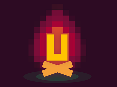 Game UX Bonfire bonfire campfire fire game ux games pixel pixel art ux video games