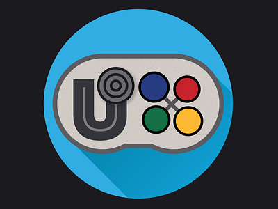 A Game UX Podcast Logo game ux gamepad logo material design nintendo snes ux