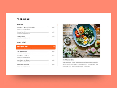 Food Menu Section food hotels menu motel restaurants section ui ux website