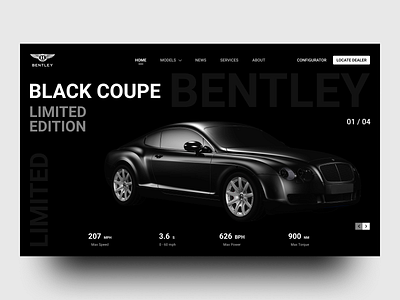 Bentley BlackCoupe bentley black cars coupe images landingpage userexperience userinterface website