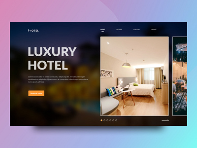 Luxury Hotel | Web Interface hero section hotel hotel booking hotels landingpage luxury rooms uiux webdesign website
