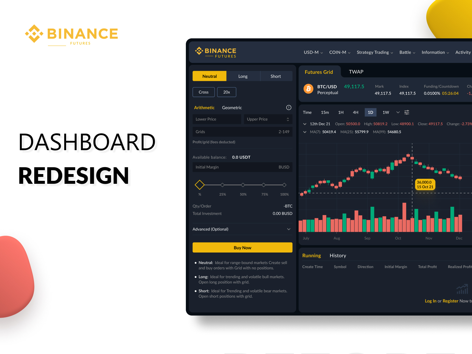 binance layout