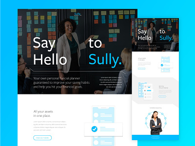 Sully - Your Money Saving Pal. ai brand branding concept design fintech identity startup tech tech design technology ui ux web web design website wip