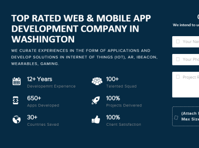 TOP RATED WEB & MOBILE APP DEVELOPMENT COMPANY IN WASHINGTON mobile app development company