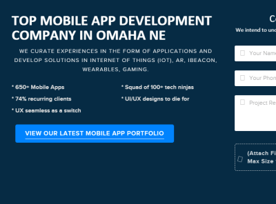 TOP MOBILE APP DEVELOPMENT COMPANY IN OMAHA NE