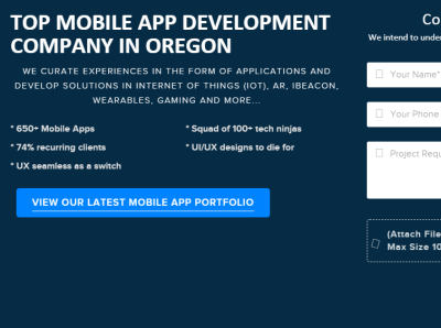 TOP MOBILE APP DEVELOPMENT COMPANY IN OREGON mobile app development company top usa app development company