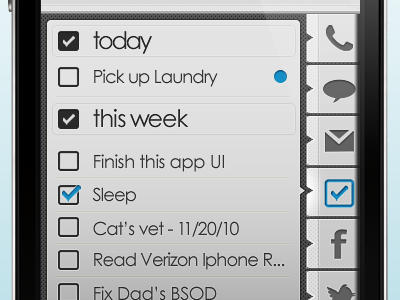 Lockscreen - Task app iphone tasks ui