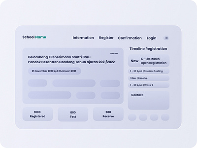 Schools Web Registration 100daysofdesign 2021 design website design