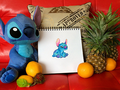 Stitch — Drawing Sketch cartoon design draw drawing hand monster paper pencil sketch stitch
