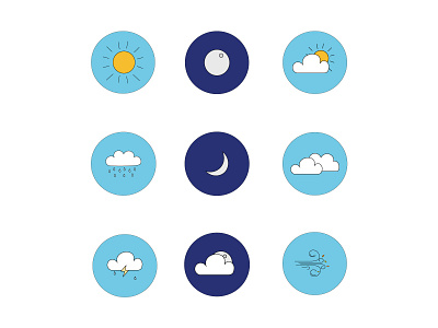 Weather Icons - Instagram Highlight Covers