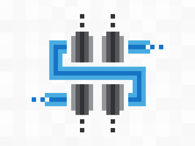 Personal logo mark bit blue grey logo s h sh