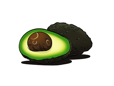 Avocado avocado cut fruit green