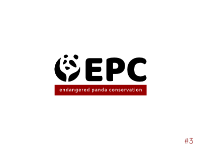 3/50 Daily Logo Challenge | Panda - EPC affinity branding charity conservation dailylogochallange design icon logo panda